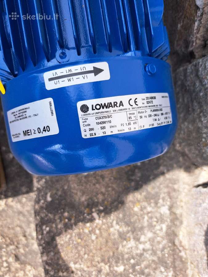 Siurblys Lowara - nuotraukos Nr. 3