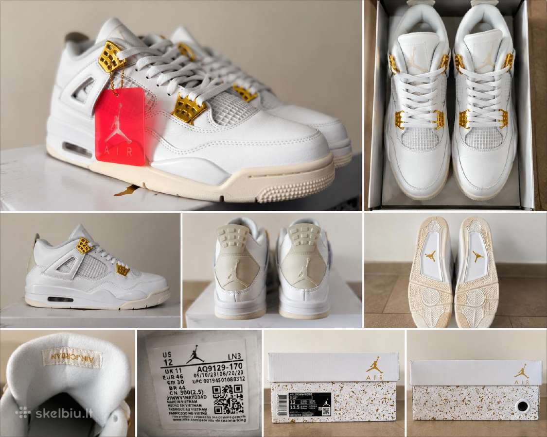 Jordan 4 retro metalic gold
