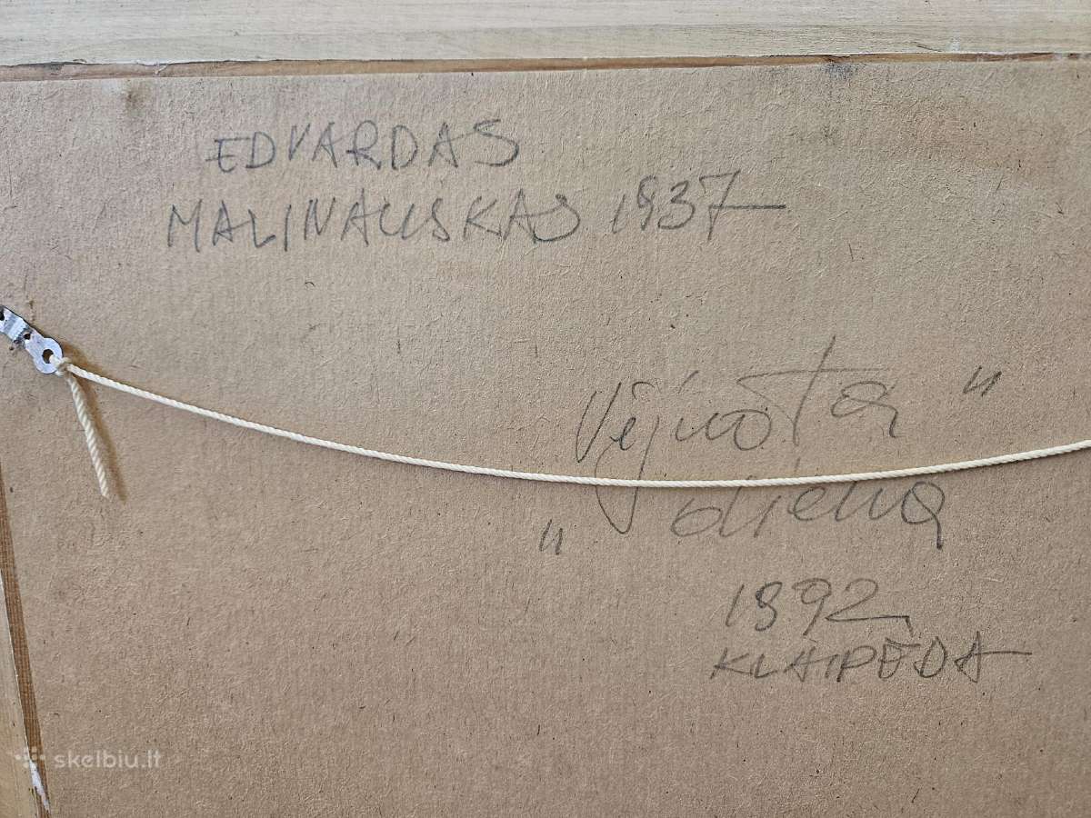 E. Malinauskas originalus paveikslas Vėjuota diena - nuotraukos Nr. 5