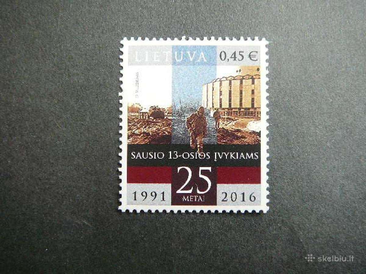 Lietuva 2016 Sausio 13-oji svarus lit1210