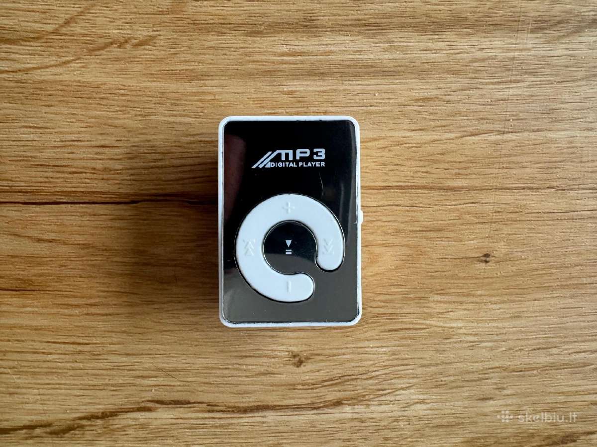 Mini Clip Mp3 Grotuvas Baltas