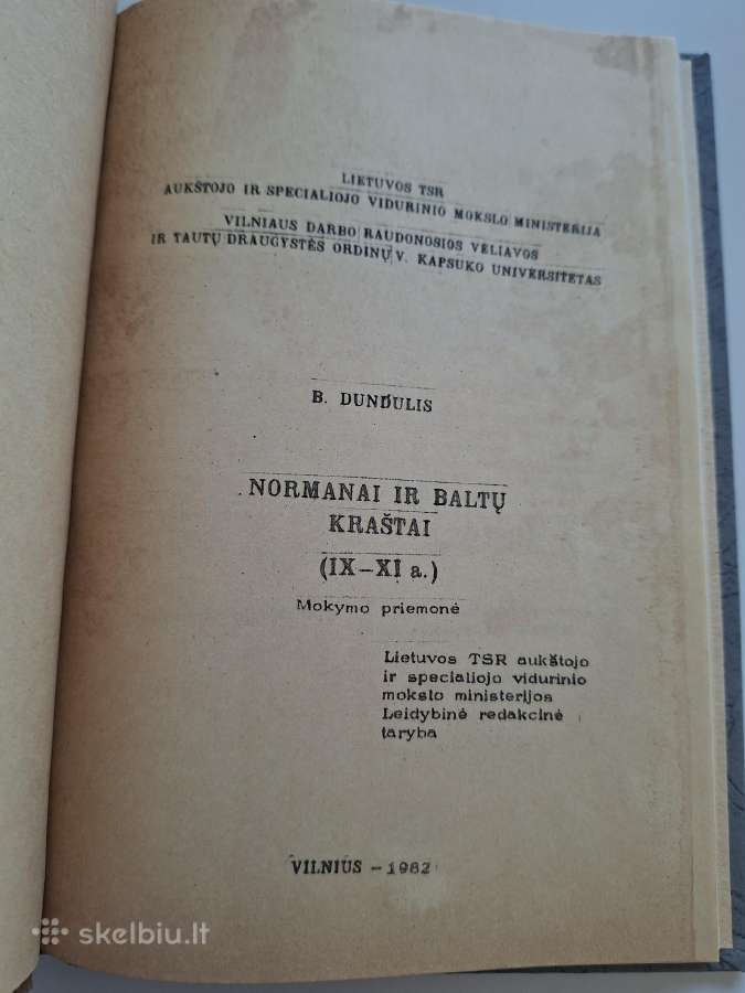 B. Dundulis. Normanai ir baltų kraštai (IX-xi a.) - nuotraukos Nr. 2
