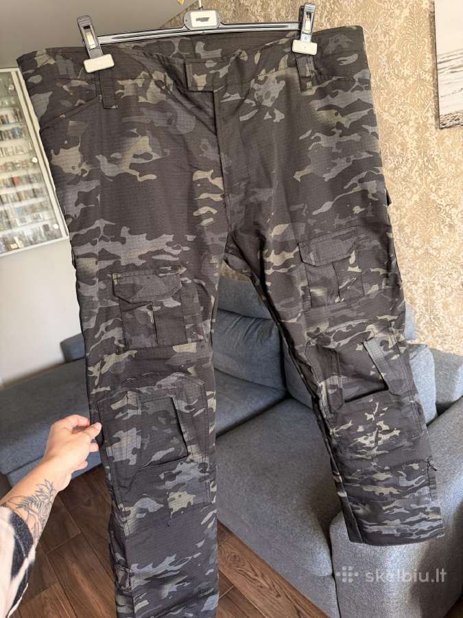 Airsofto juoda kamufliažinė apranga - nuotraukos Nr. 3