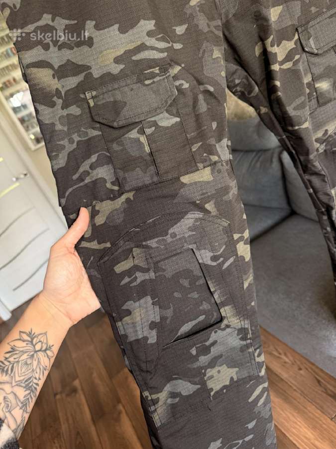 Airsofto juoda kamufliažinė apranga - nuotraukos Nr. 4