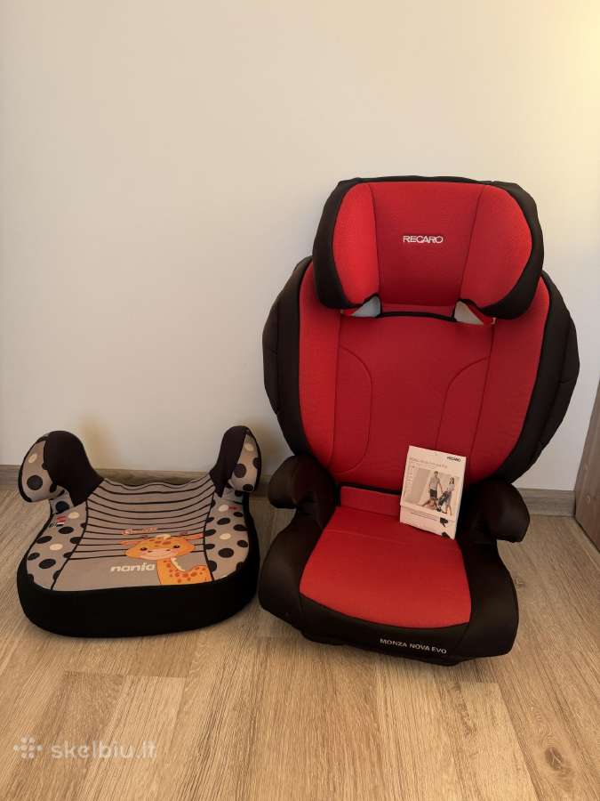 Automobilinė Recaro kėdutė ir paaikštinimas