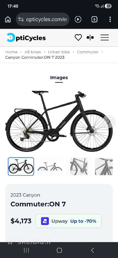 Canyon commuter On7 elektrinis dviratis 1x12xt L - nuotraukos Nr. 7