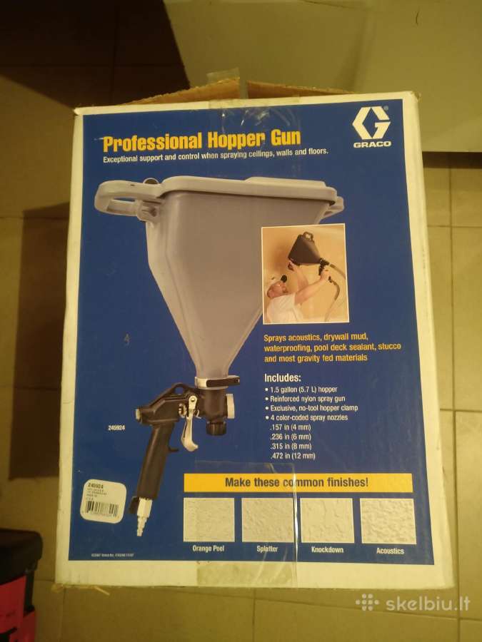 Graco pistoletas tinkavimo hopper texspray 245924