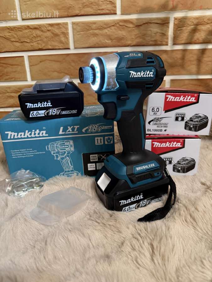 Makita Dtd173z Impactas + 18v 6 ah Baterija(nauja)