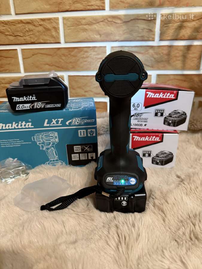 Makita Dtd173z Impactas + 18v 6 ah Baterija(nauja) - nuotraukos Nr. 7