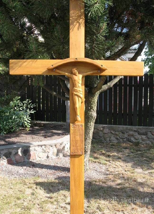 Skulptūros iš medžio, kryžiai, lauko dekoracijos - nuotraukos Nr. 16
