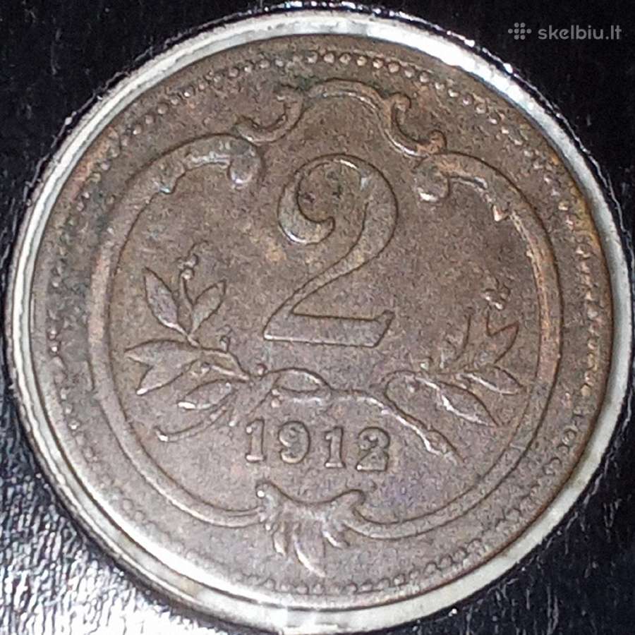 Austrija 2 heleriai 1912