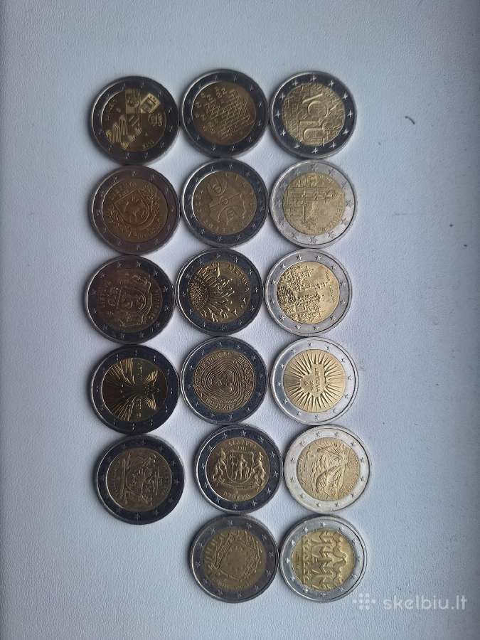 2 eurų monetos keičiu
