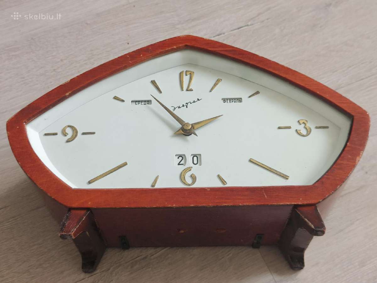Laikrodis Energija 60s mid century streamline - nuotraukos Nr. 2