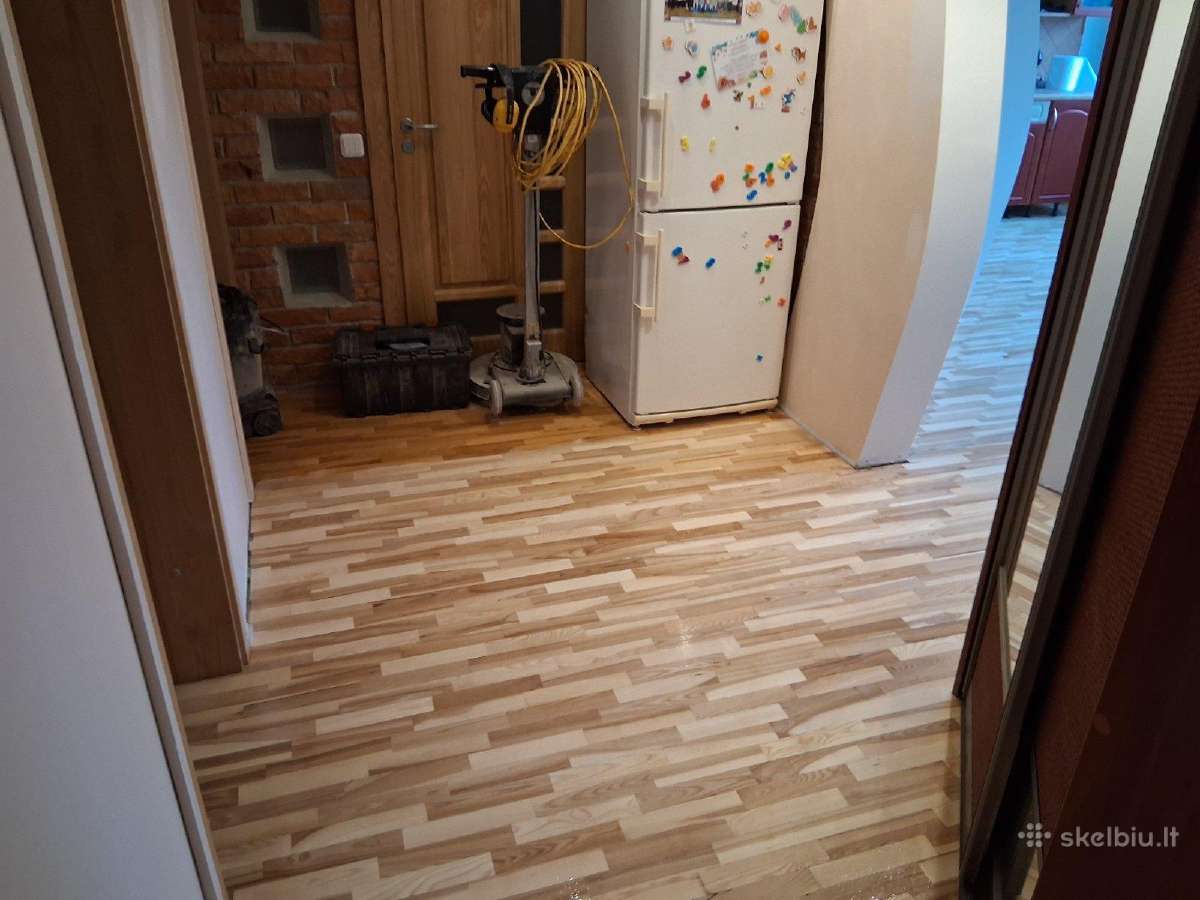 Parketo šlifavimas ir laiptų restauravimas - nuotraukos Nr. 20
