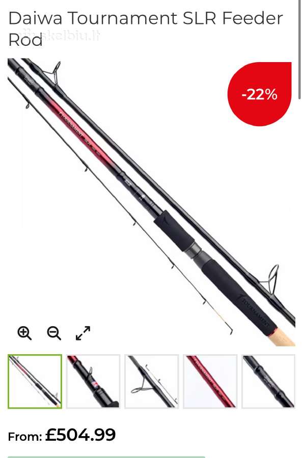 Parduodu Daiwa Tournament SLR 390/150g meškerę
