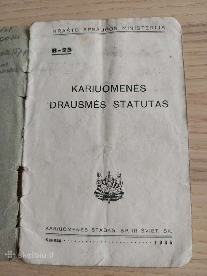 Kariuomenės drausmės statutas 1935 - nuotraukos Nr. 2