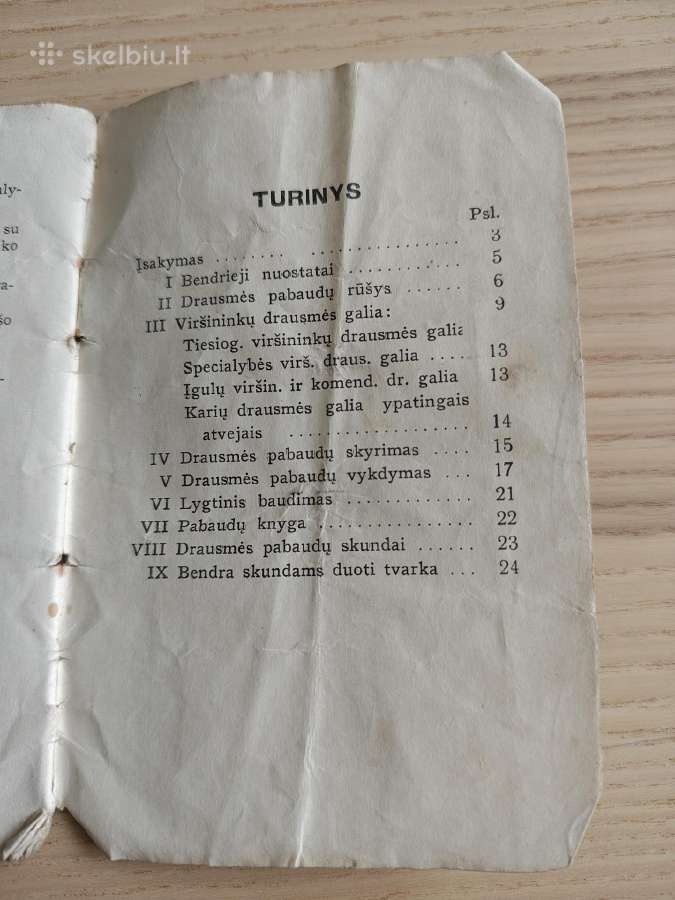 Kariuomenės drausmės statutas 1935 - nuotraukos Nr. 4