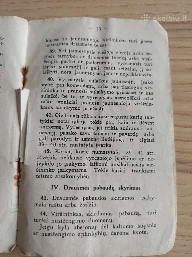 Kariuomenės drausmės statutas 1935 - nuotraukos Nr. 5