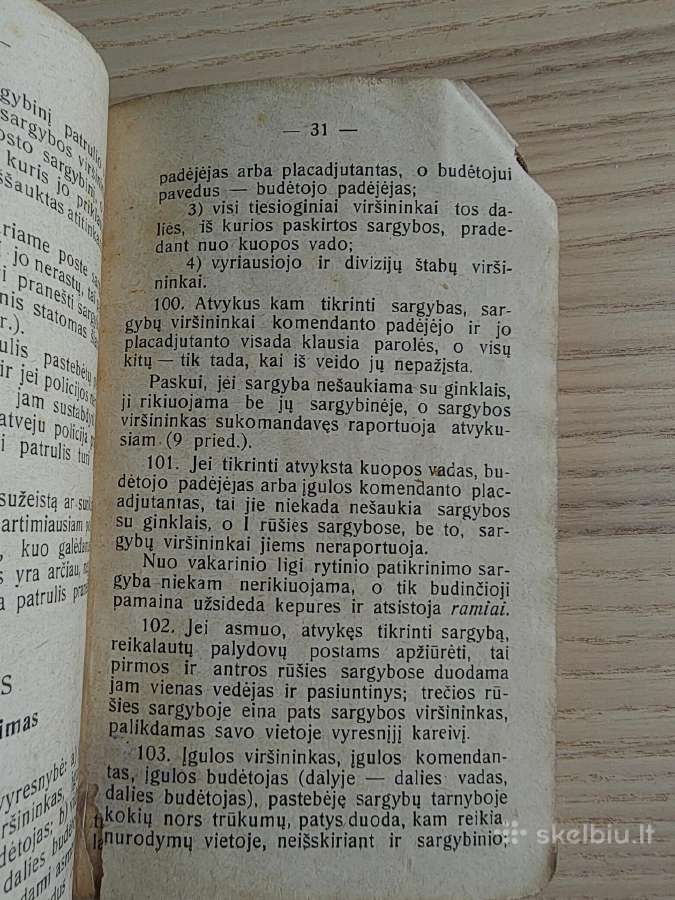 Vidaus tarnybos statutas 1931 - nuotraukos Nr. 6