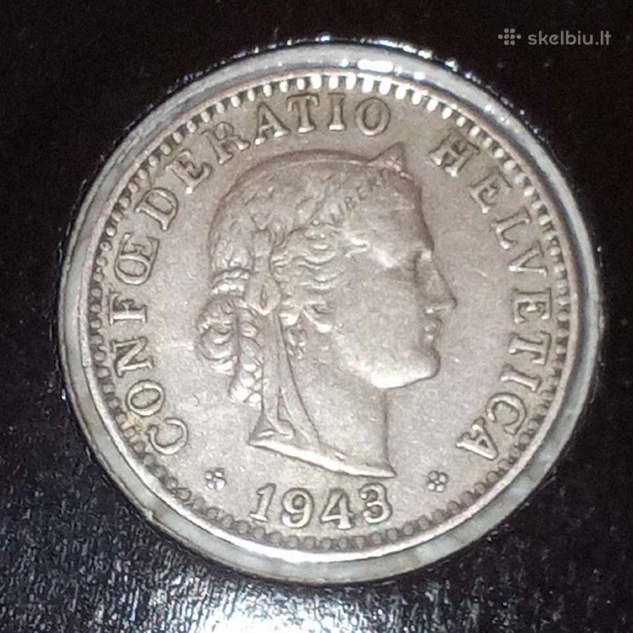 Šveicarija 20 rapenų 1943