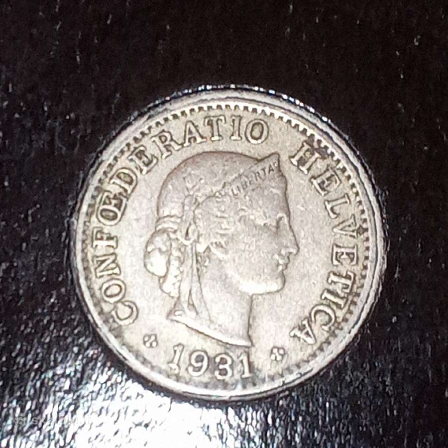 Šveicarija 5 rapenai 1931