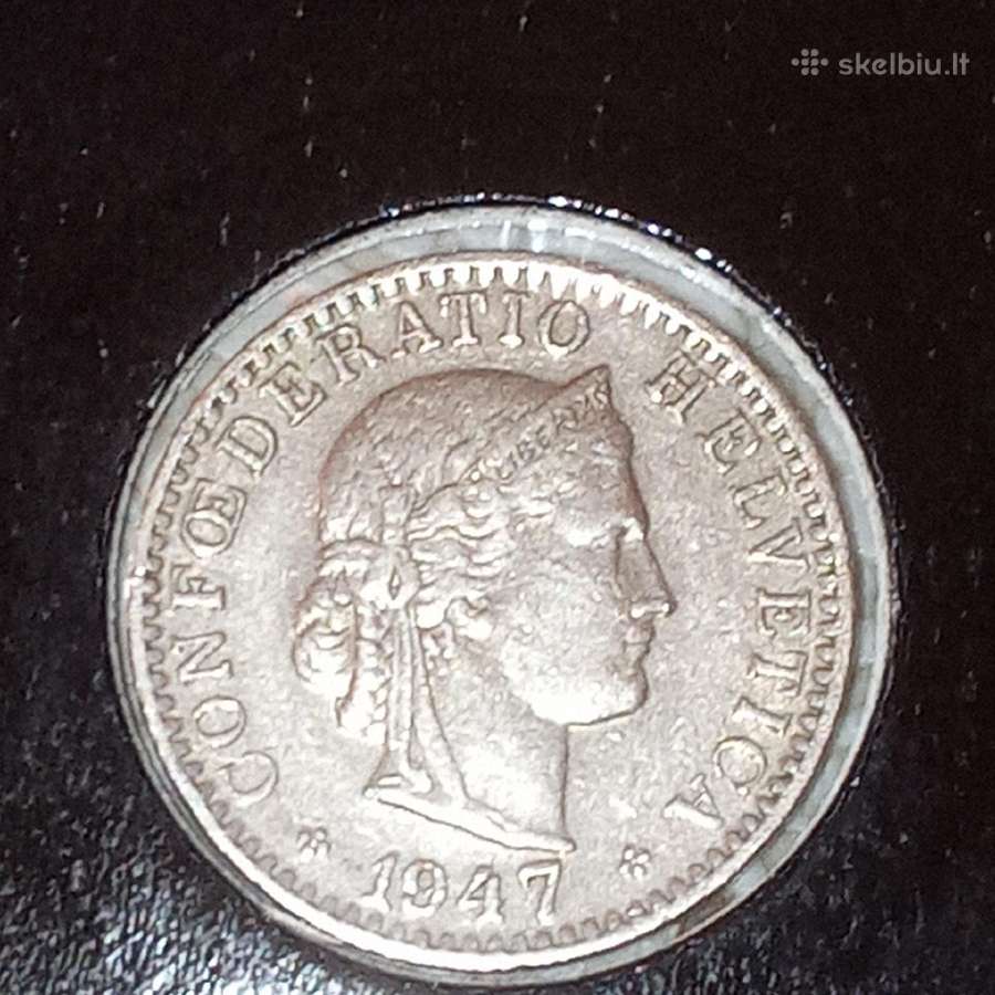 Šveicarija 20 rapenų 1947