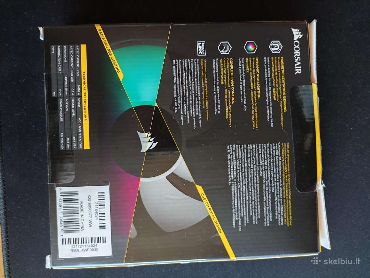 Corsair Ml140 Pro Rgb aušintuvas - nuotraukos Nr. 2