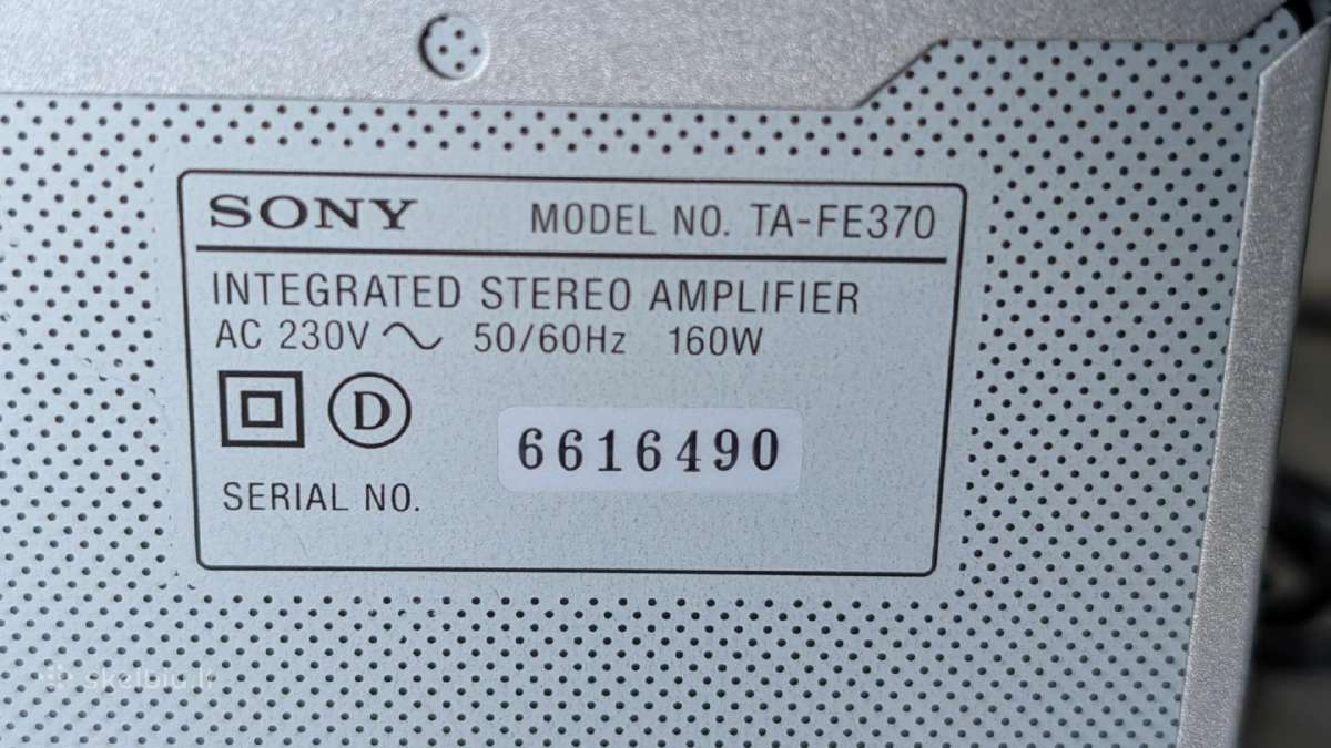Stiprintuvas Sony Ta-fe370 - nuotraukos Nr. 4