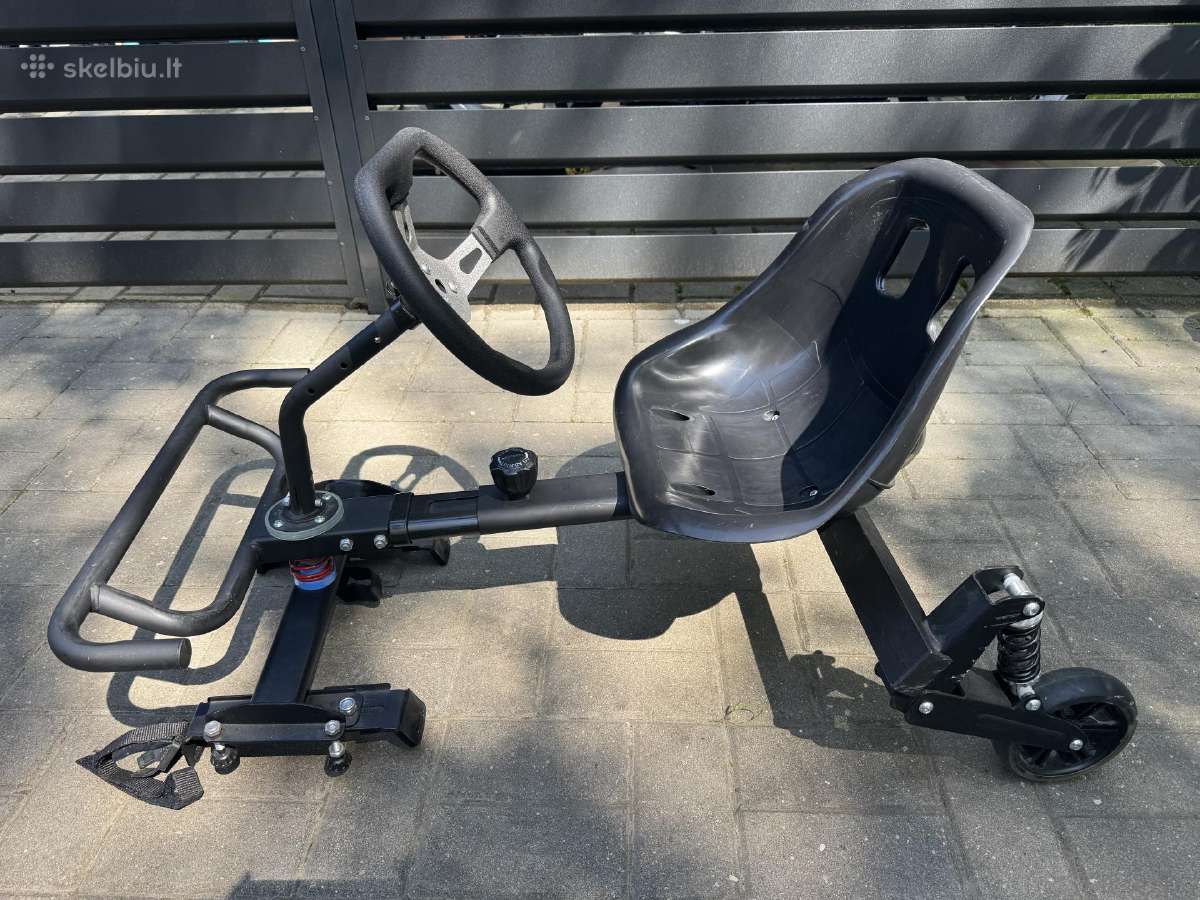 Riedžio kartingas:su vairu,amortizatorium,didinasi