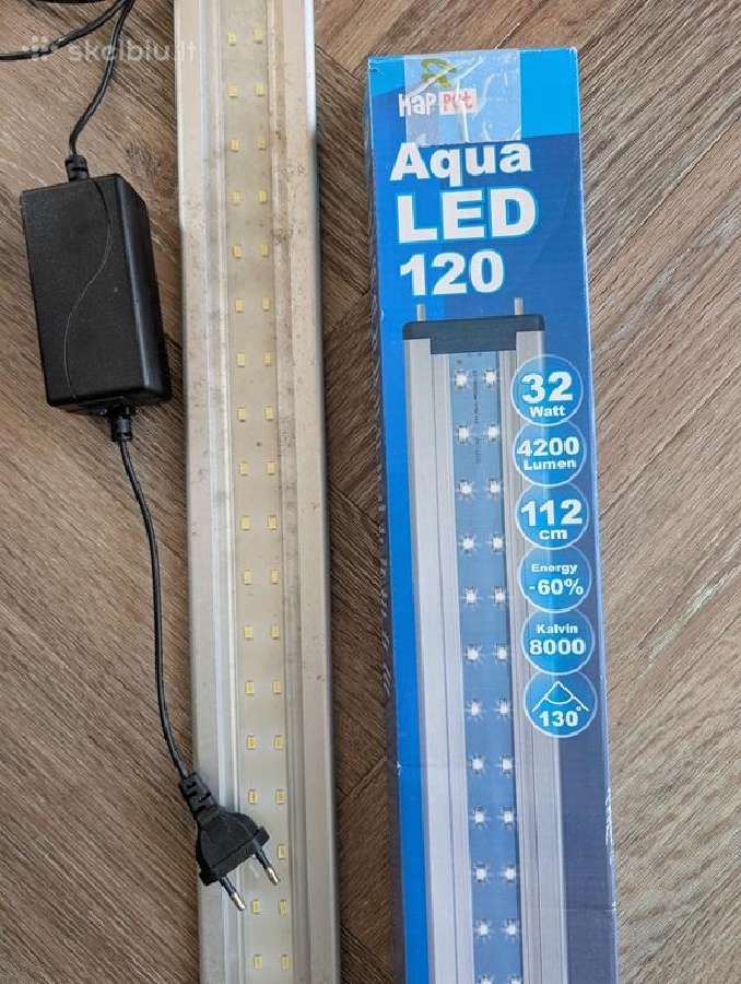 Akvariumo LED apšvietimas 32w 4200lm 8000k 112cm