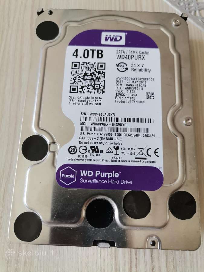 4 TB Wd kietas diskas