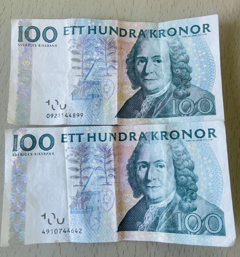 Švedijos kronos.