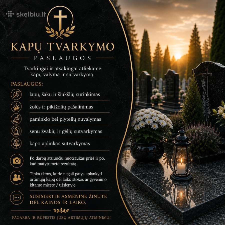Vienkartinis Kapų tvarkymas