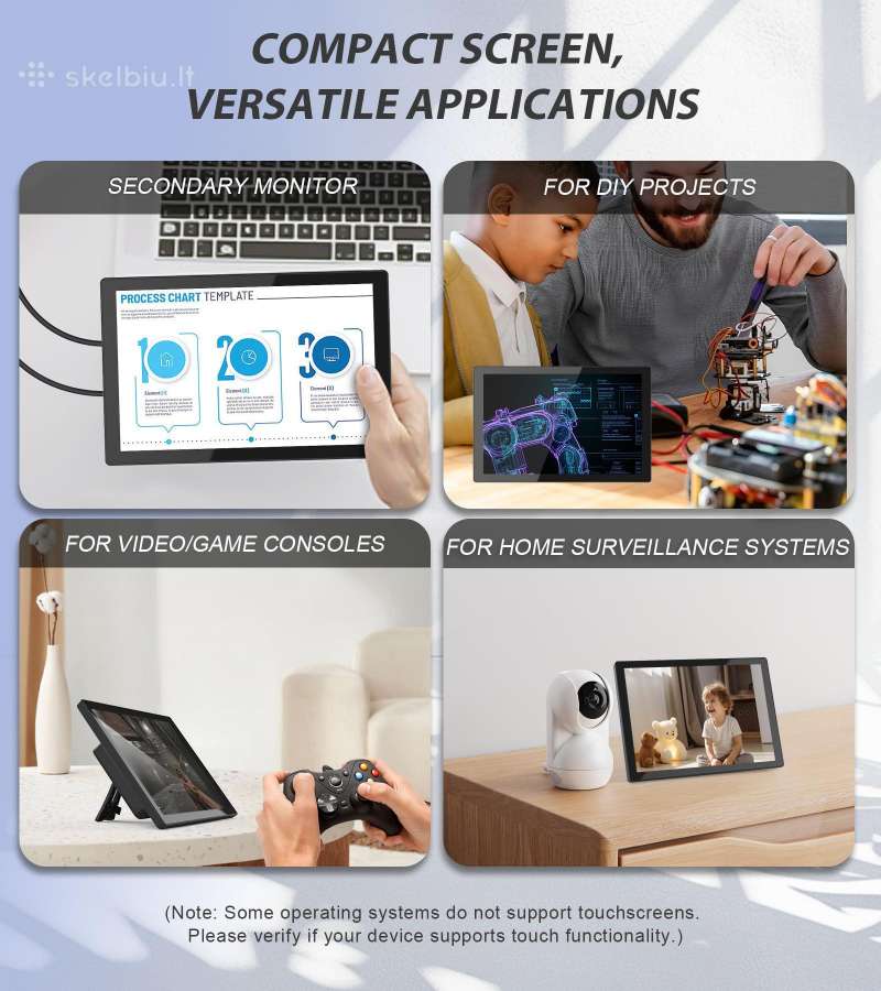 10.1 inch Touchscreen Monitor skirtas Raspberry Pi - nuotraukos Nr. 6