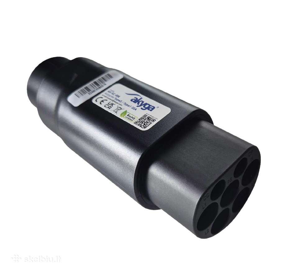 Kompaktiškas Type2 - Type1 Akyga adapteris