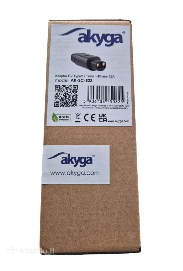 Type 2 - Tesla (Nacs) adapteris Akyga (7.4 kw) - nuotraukos Nr. 6