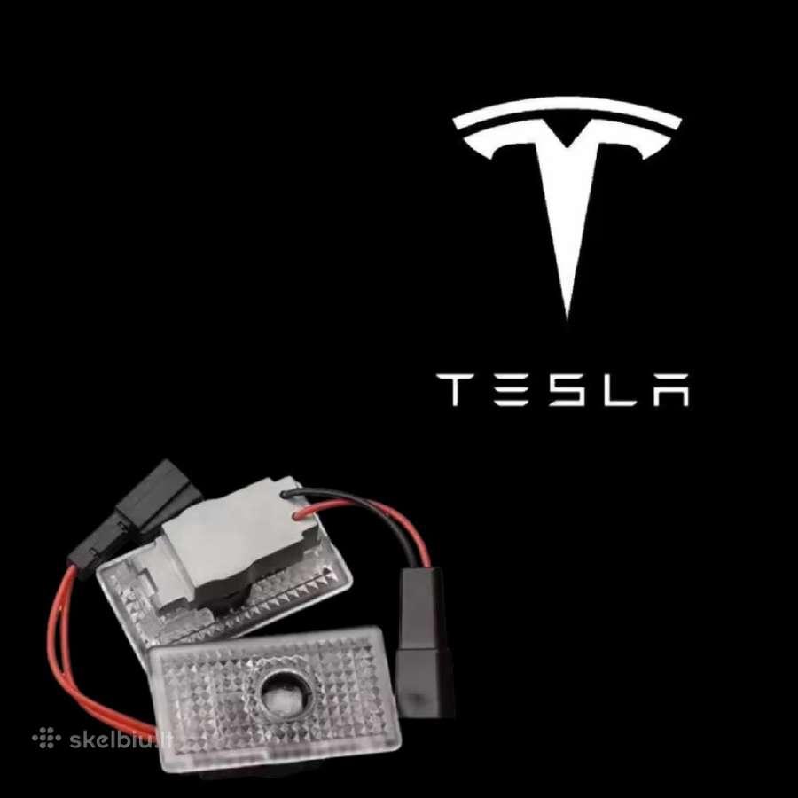 Tesla durų projekcinis, salono apšvietimas - nuotraukos Nr. 2