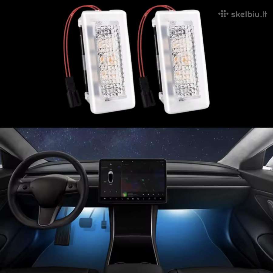 Tesla durų projekcinis, salono apšvietimas - nuotraukos Nr. 4