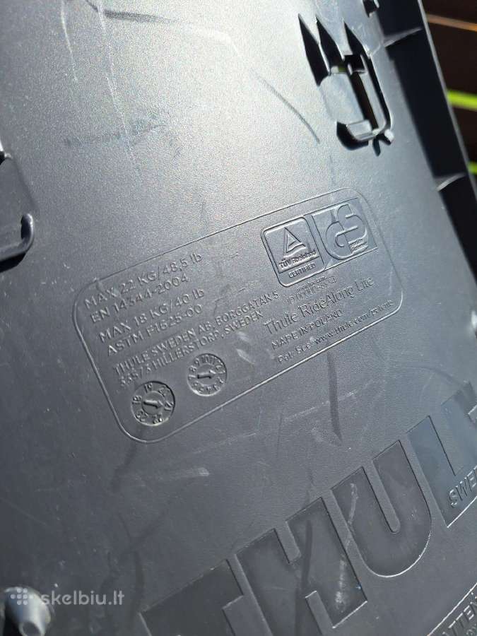 Dviračio kėdutė Thule Ridealong Lite - nuotraukos Nr. 4