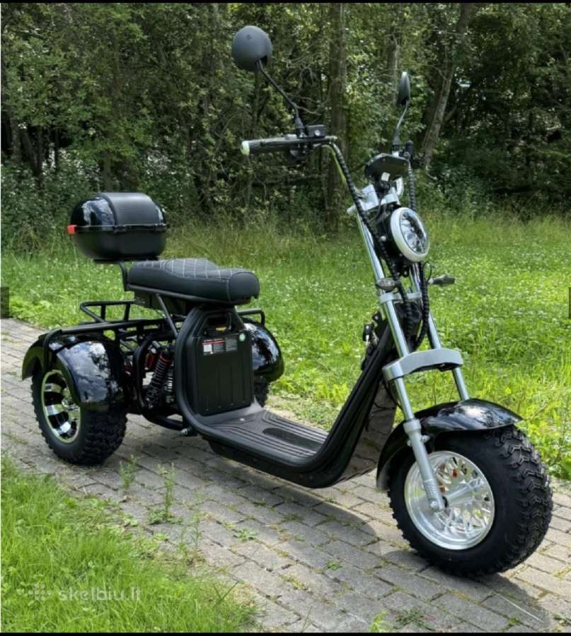 Elektrinis triratis čioperis su papildoma baterija