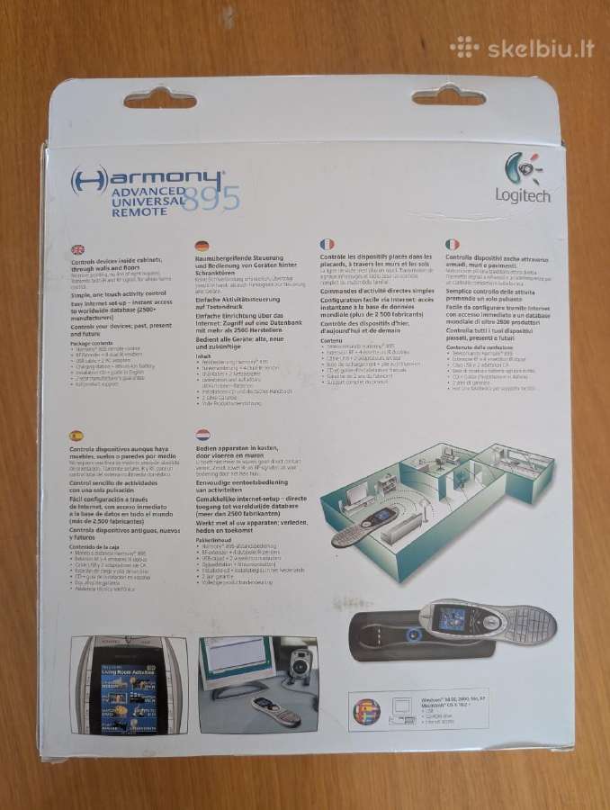Logitech Harmony 895 pilnas komplektas - nuotraukos Nr. 14