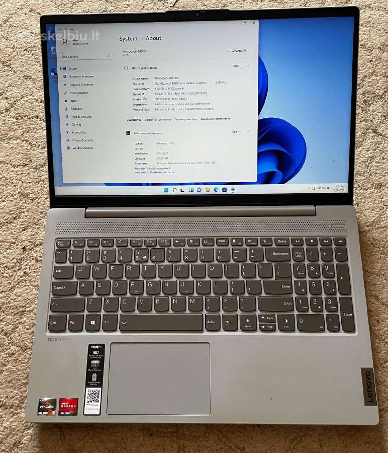 Lenovo Ideapad 5 15are05 Amd Ryzen 3 4300u