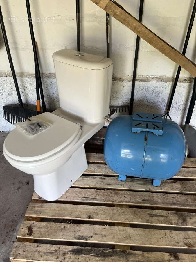 Jika WC unitazas Ikea medinis dangtis