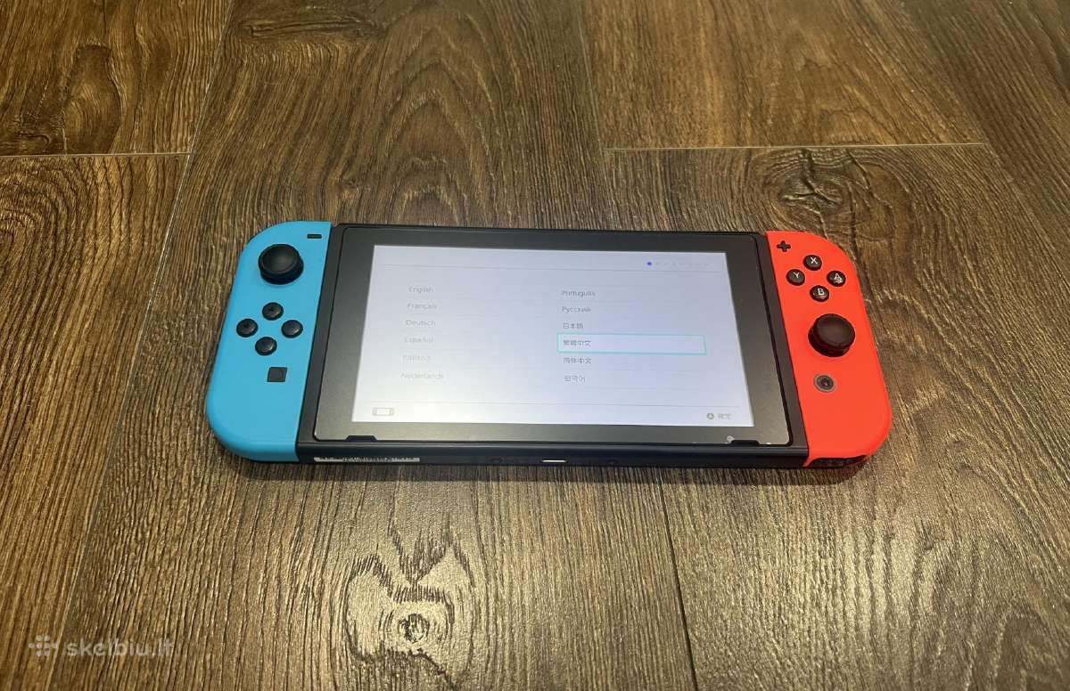 Nintendo Switch, Blue & Red, 32gb/naujas žaidimas - nuotraukos Nr. 2