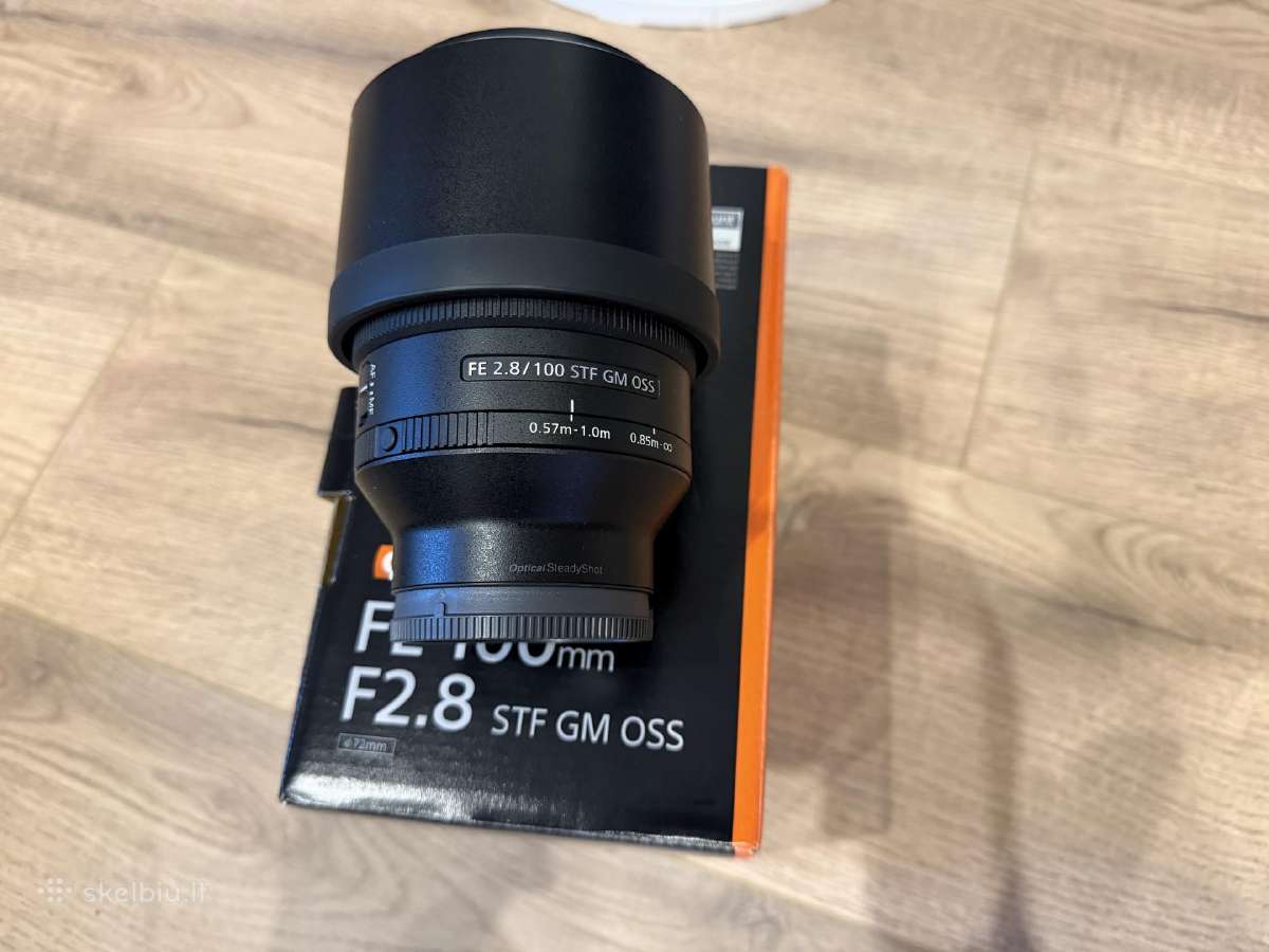 Sony 100 mm Stf Gm Oss portretinis objektyvas