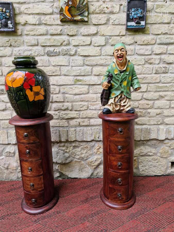 Vintažinės dalbergijos masyvo komodos/kolonos - nuotraukos Nr. 31