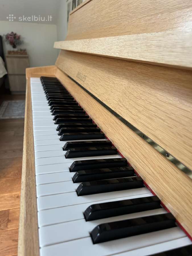 „hellas“ pianinas, šviesaus ąžuolo spalvos. - nuotraukos Nr. 6