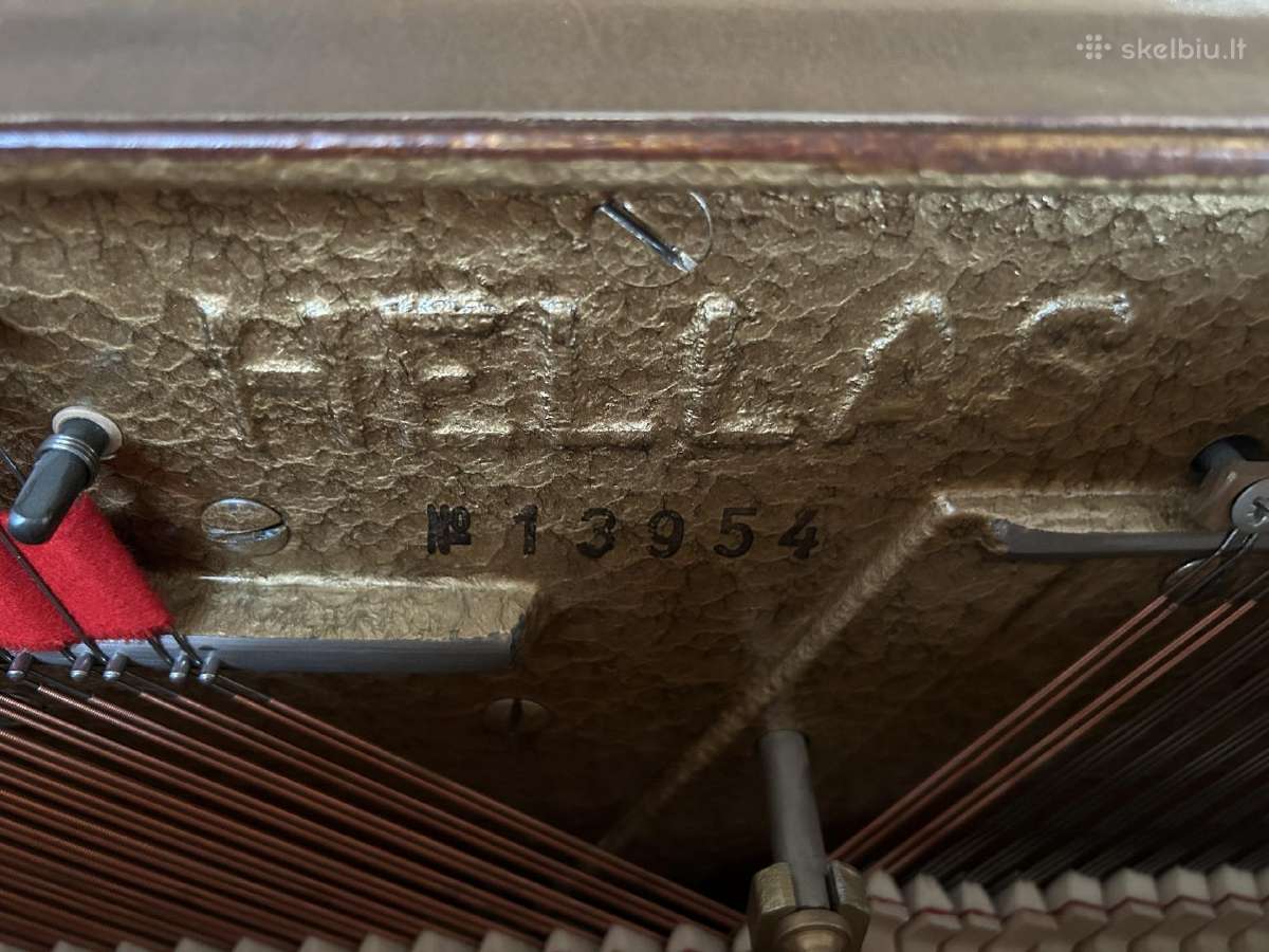 „hellas“ pianinas, šviesaus ąžuolo spalvos. - nuotraukos Nr. 9
