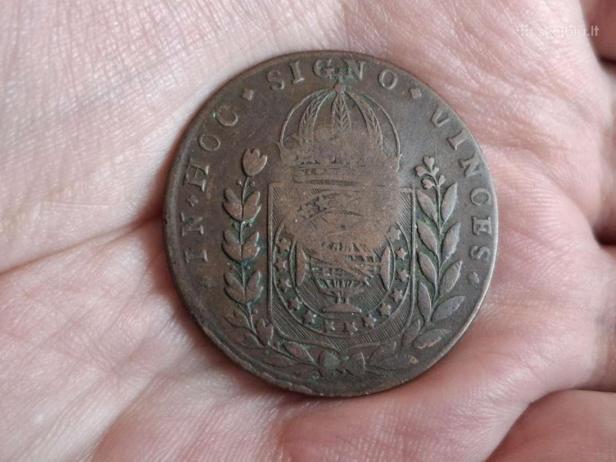 Brazilija 40 reis 1826 - nuotraukos Nr. 2