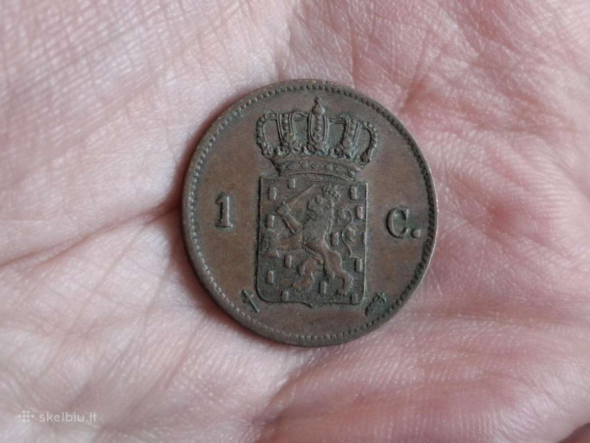 Nyderlandai 1 centas 1864